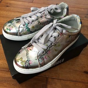 Metallic sneakers